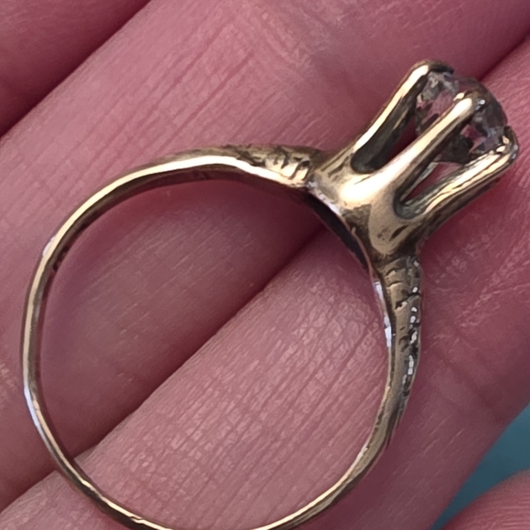 Late 19th Or Early 20th Century Antique Copper Solitaire Ring - Picture 6 of 16